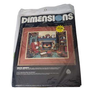 Dimensions~Winter Warmth~Cross Stitch Needlepoint Kit~New 2241 Karen Avery
